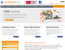 Tablet Screenshot of cadconversionindia.com